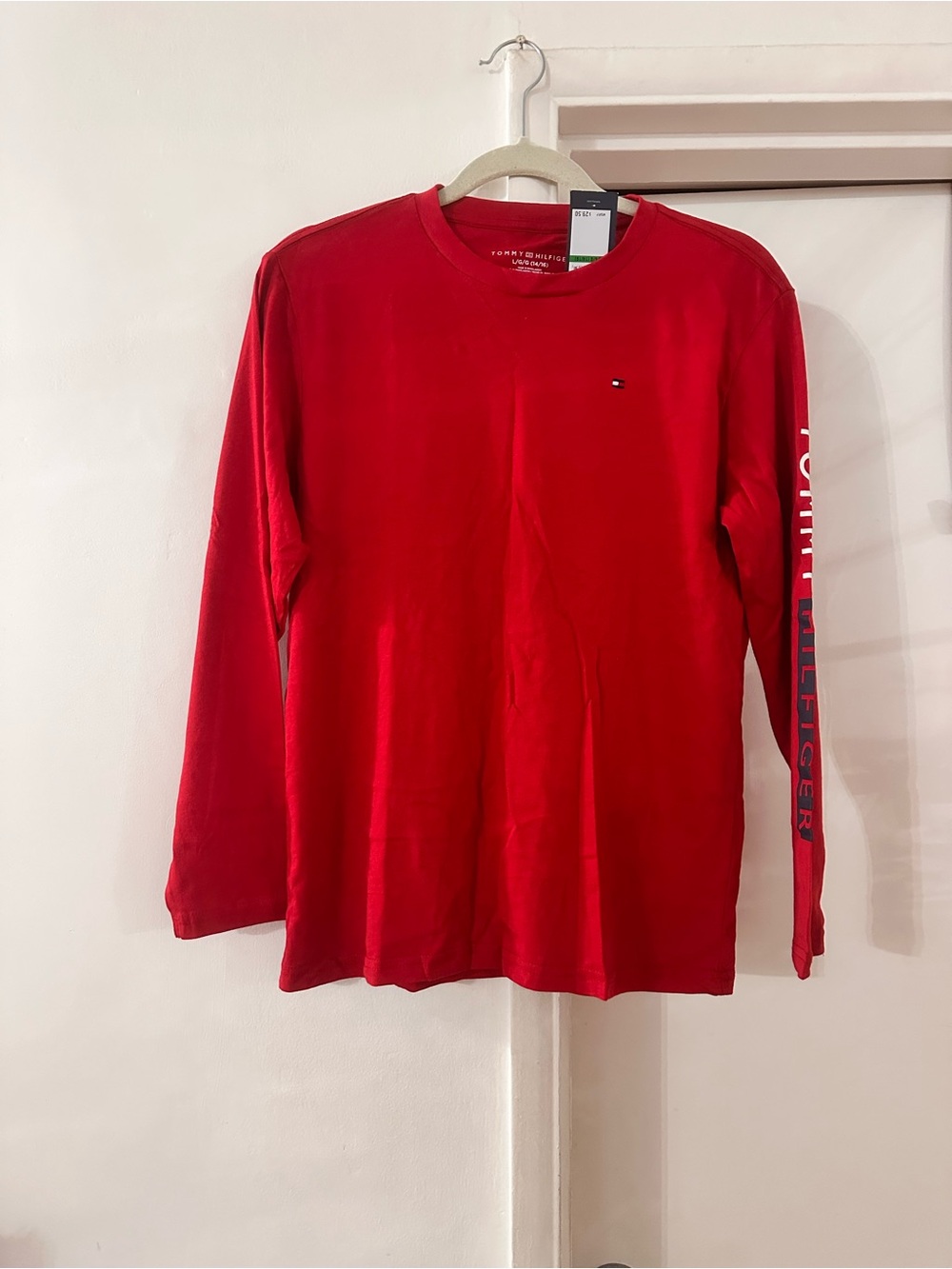 Tommy Hilfiger Bright Red Long Sleeve Shirt